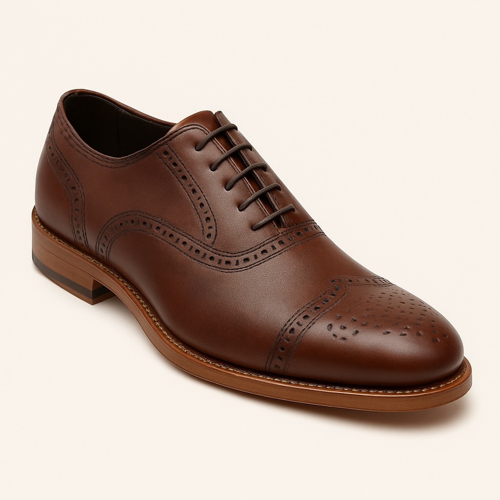 Joseph Abboud Owings Cap Toe Lace Up Oxfords size: 9 D width  colour: burgundy